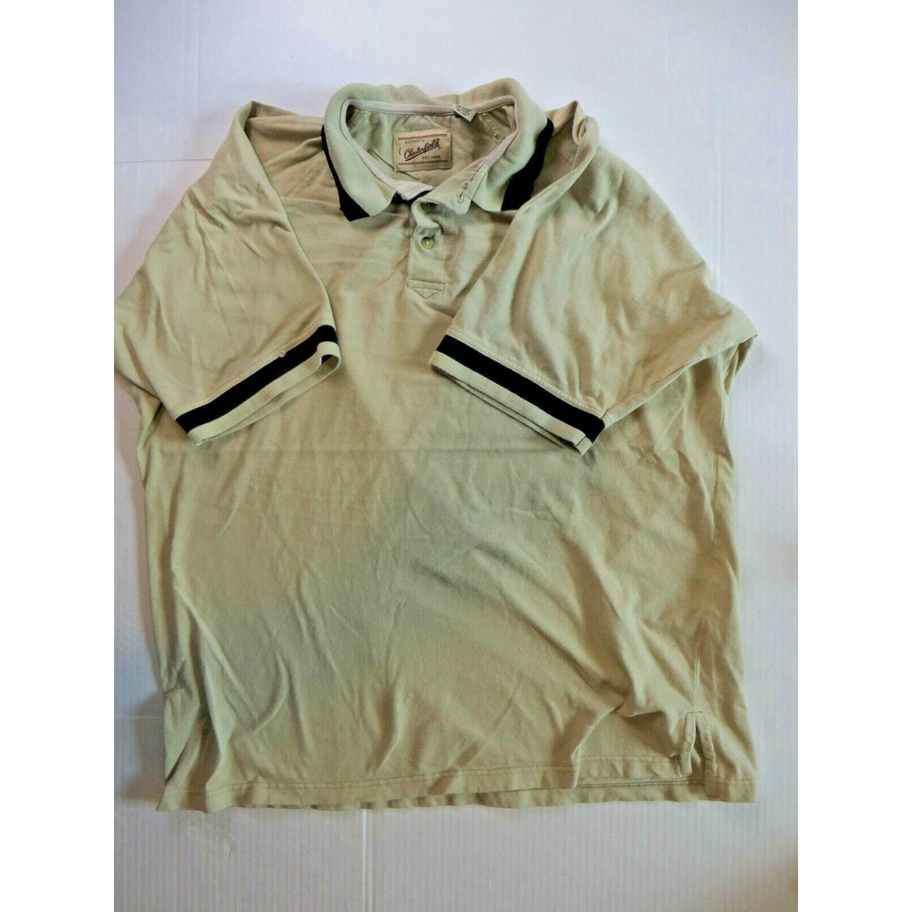 Mens Chesterfield Polo Golf Shirt Khaki 100% Cotton XXL 2XL